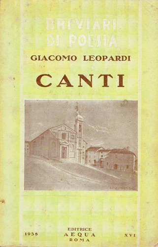 Canti - Giacomo Leopardi