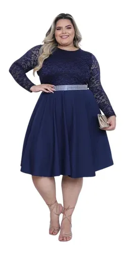 Vestido para colação de grau hotsell plus size