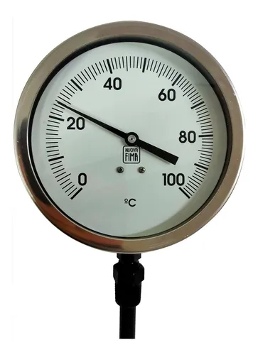 Termometro Nuova Fima 150mm Inoxidable 100ºc Con Vaina