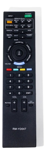 Controle Compatível Sony Kdl-40ex525 Função Internet Vídeo