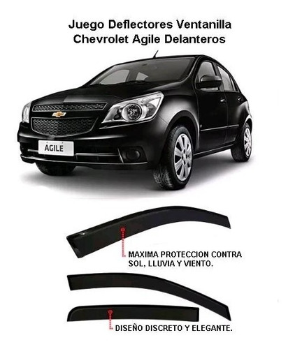 Deflectores Delanteros Ventanilla Chevrolet Agile ( Todos )