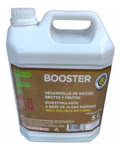 Fertilizante Abono Orgánico Fertum Booster Con Algas 5litros