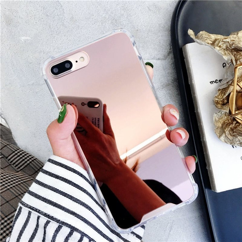 Funda Espejo iPhone Galaxy Acrigel Airbag Hombre Dama Mujer