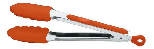 Pegador Em Silicone E Aço Inox Laranja 34 Cm D6111-lj