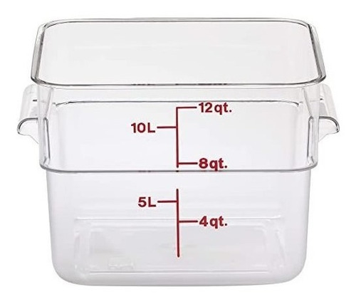 Cambro 12sfscw135 Cambro - Contenedor Cuadrado De 12 Cuarto.