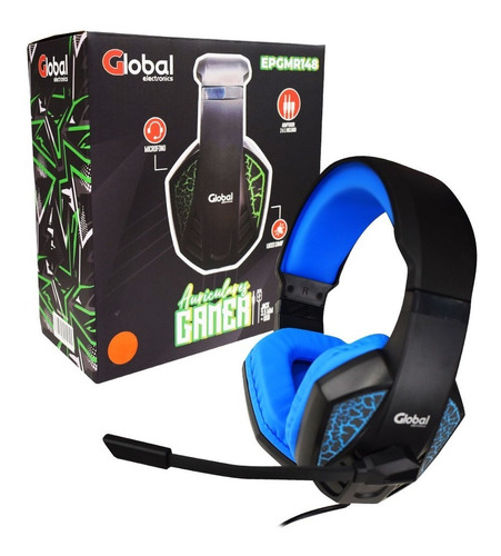 Auricular Gaming Con Microfono Epgmr148 Azul