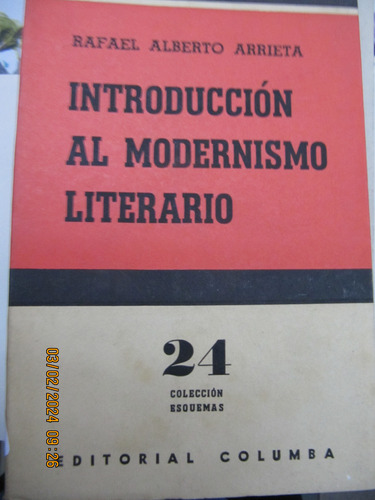 Introduccion Al Modernismo Literario Alberto Arrieta 