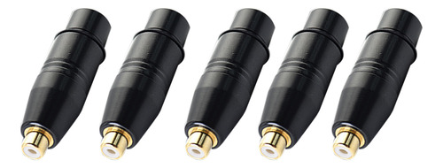 Adaptador De Audio Xlr Hembra A Rca Hembra, 5 Unidades, Para