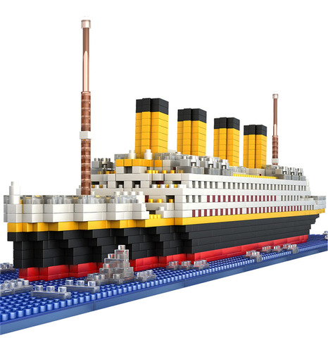 Bidiutoy Titanic Ship - Juego De Bloques De Construccin De M