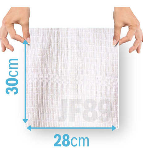 Lenço Para Banho 30x28cm C/ 50un. - Cremer Cor Branco Branco