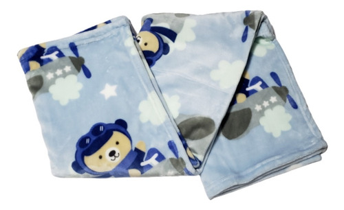 Imagem 4 de 6 de Cobertor Bebe Estampado Menino Macio Antialérgico Etruria