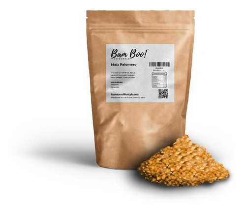 Imagen 1 de 3 de Maíz Palomero Jumbo 1 Kg. Bam Boo! Lifestyle