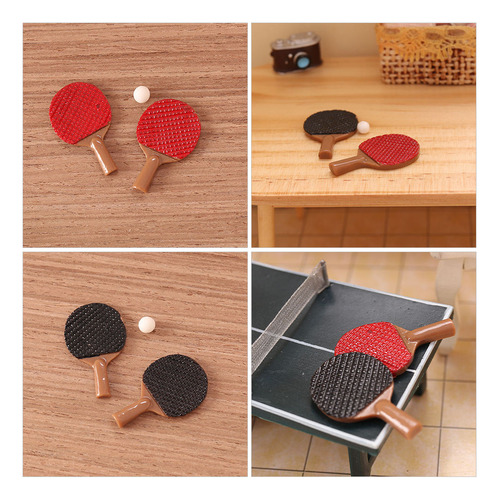 Kit De Tenis De Mesa En Miniatura, Juego De 2 Juegos De Mini