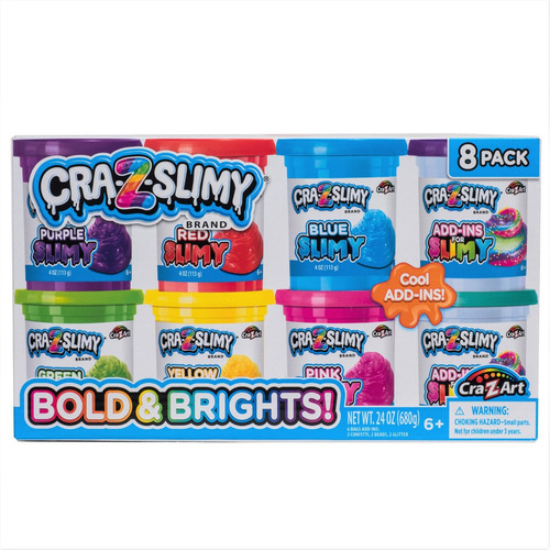 Slime Cra-z-art Cra-z-slimy Bold & Bright Multicolor 