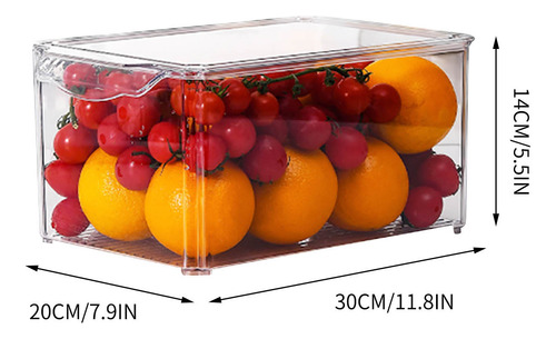 Caja De Almacenamiento Transparente Para Refrigerador De Coc
