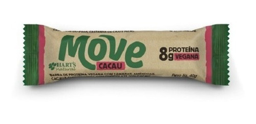 Barra Proteína Move Cacau Dp 12/40g Hart's Kit 2 Dps