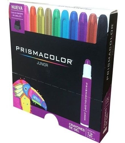 12 Crayones De Gel Giratorios Prismacolor Junior