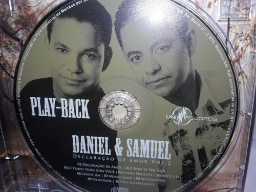 Imagem 3 de 3 de Cd Daniel E Samuel Declaraçao De Amor Vol. 02 Bonus Play Bac