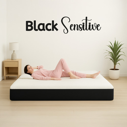 Colchón Matrimonial Memory Foam Color Blanco Semi Firme