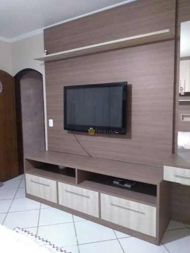 Sobrado Com 3 Dormitórios À Venda, 189 M² Por R$ 450.000,00 - Jardim Santo André - Santo André/sp - So0892
