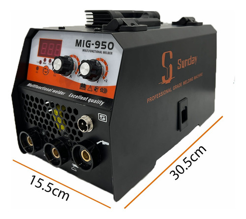 Soldadora Inverter 200a Mig/arc/mma Mig-950 110v±10% Sunday