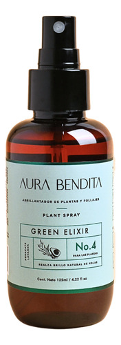 Abrillantador de hojas tallos y plantas con aceite de aguacate y lavanda Aura Bendita Green Elixir 125mL