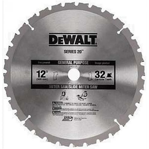 Disco Serra P/ Madeira 12x25,4x32 Dentes Dw-3123 Dewalt