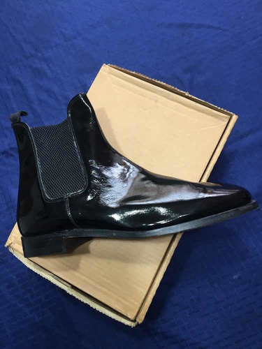 Patent Boot For Men/bota De Charol  Hombres.talla 12 D(46).