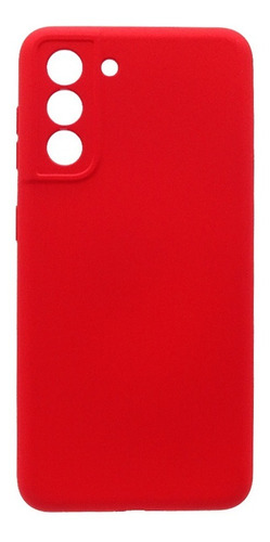 Carcasa Para Samsung Galaxy S21 Silicon Protector Cámara Color Rojo Silicon Proteccion Camara