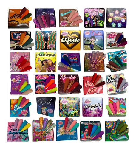 Chula Nails Variante Coleccion De 4 Acrilicos Color Sweet Inspiration