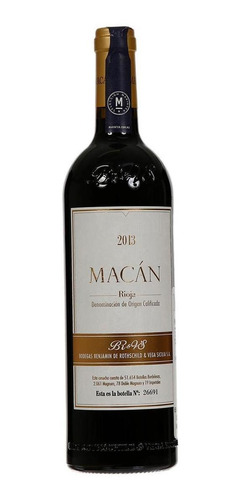Pack De 6 Vino Tinto Macan Tempranillo 750 Ml