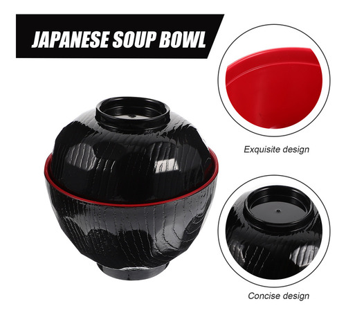 // Set De Cuencos De Sopa De Miso De Estilo Japonés Con