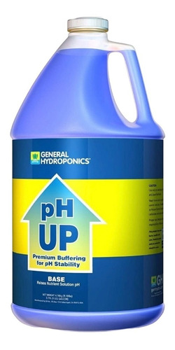 General Hydroponics Hidroponia Regulador Ph Up Galón 3.79l