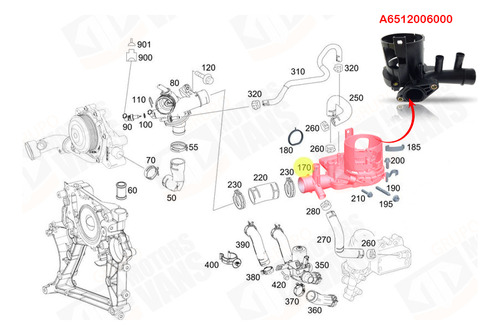 Cavalete Da Água Sprinter 415 515 2012 2013 2014 2015 2016