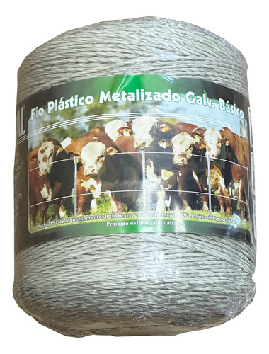 Fio Eletroplastico P/ Pasto Cerca Eletrica Rural 500 Metros