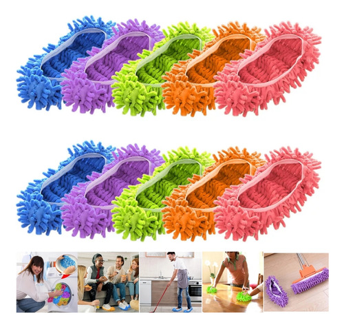 10 Fundas Reutilizables Para Mopa, Zapatillas Y Zapatos