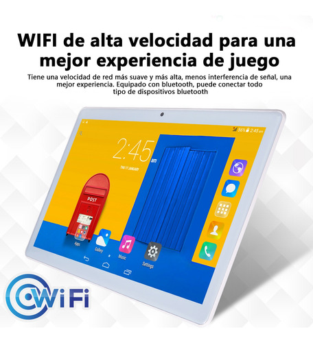 Tableta Mtk6797 Chip 10.1 S10 Rom128gb Y Ram6gb Negro