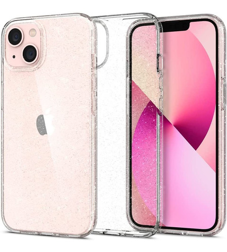 Funda Para iPhone 13 6.1 Pc Tpu Transparente Brillos