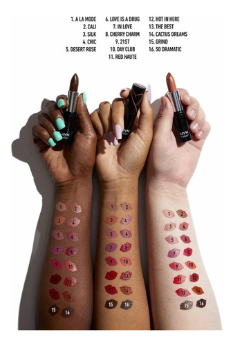 Nyx Profesional Makeup Satin Lipstick Labial Shoutloud