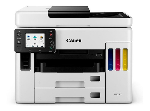 Impresora a color multifunción Canon Maxify GX7010 con wifi blanca