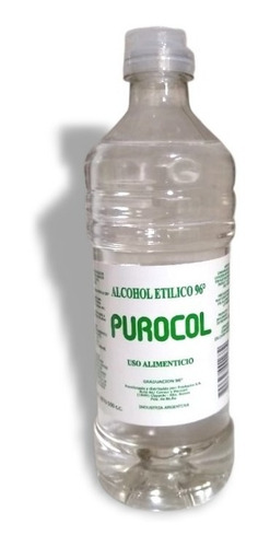 Alcohol Fino Etílico Purocol 500cc Pack 20un