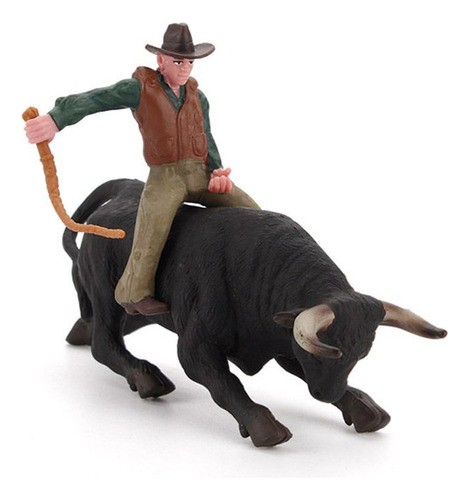 Juguetes Rodeo Bull Modelo Pvc Animal Toys, Coleccionables B