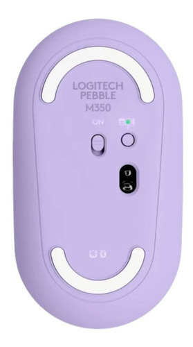 Imagen 3 de 5 de Mouse Inalámbrico Logitech Pebble M350 Bluetooth Lavanda