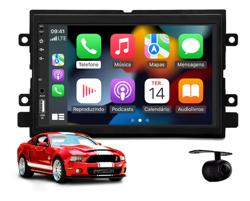 Central Multimidia Android Auto Ford Mustang 2005 2006 2007