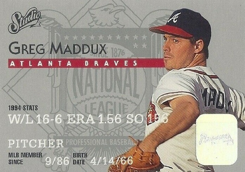 Mlb Greg Maddux - Studio 1995 # 6