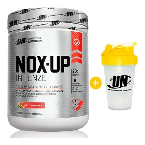 Nox Up Pre Entreno 600gr + Shaker ¡ Delivery Gratis !