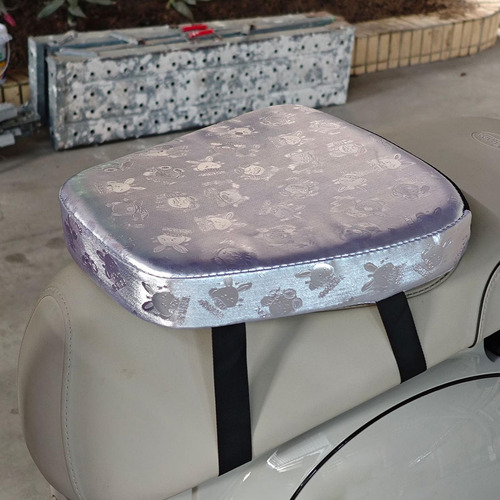 Cojín De Asiento De Motocicleta 34 X 34,5 X 5 Cm Negro