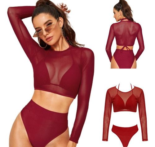 Yo Bikini De Estilo Clásico Sexy Color Sólido