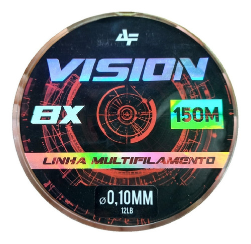 Linha De Multifilamento Vision 8x Da Albatroz 150m 0,10mm