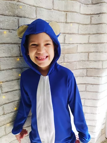 FANTASIA INFANTIL SONIC HEDGEHOG MACACÃO 3D – H2L COSPLAY